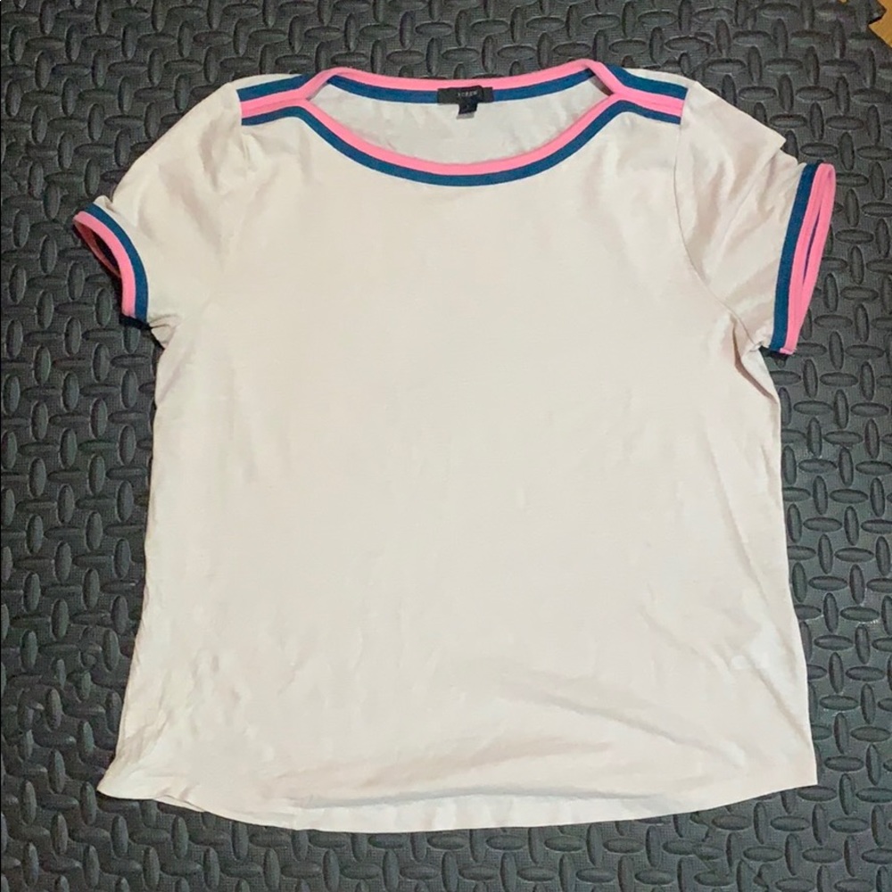 Pale pink J. Crew Boatneck Tee